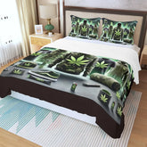 RealBud Camo Three Piece Duvet Set with Healthy Printing, Polyester Fabric, Breathable and Durable Yoycol